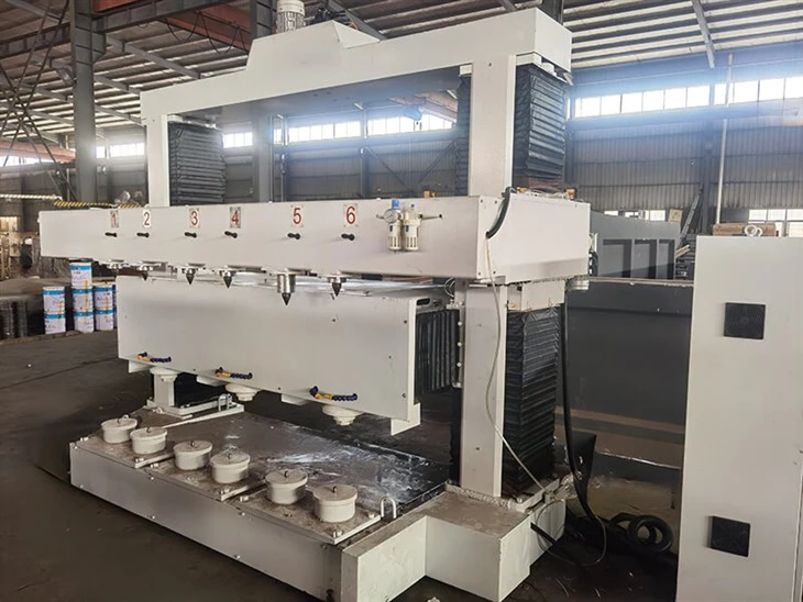 Column Balustrade CNC 6 Heads Stone Cutting Profiling Machine